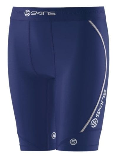 Fitness Mania - Skins DNAmic Youth Kids Compression Half Tights - Navy Blue