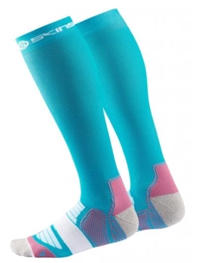 Fitness Mania - Skins Essentials Womens Active Compression Socks - Bright Blue/Bright Pink