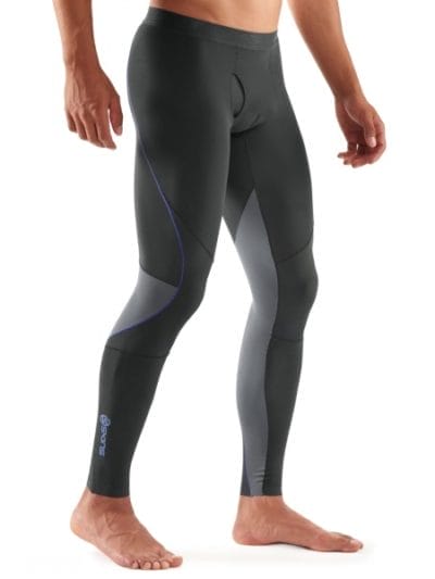 Fitness Mania - Skins RY400 Mens Recovery Compression Long Tights - Graphite/Blue