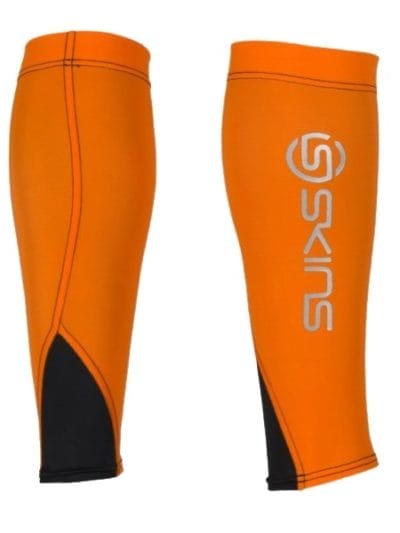 Fitness Mania - Skins Unisex Compression Calf Tights MX - Orange/Black