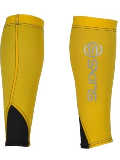 Fitness Mania - Skins Unisex Compression Calf Tights MX - Yellow/Black