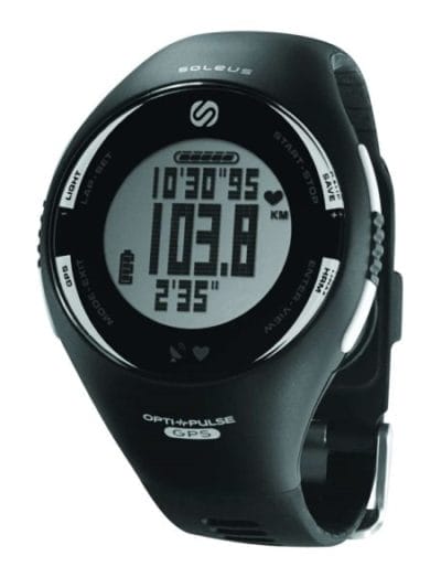 Fitness Mania - Soleus GPS Pulse - Strapless Heart Rate Monitor with GPS - Black/White