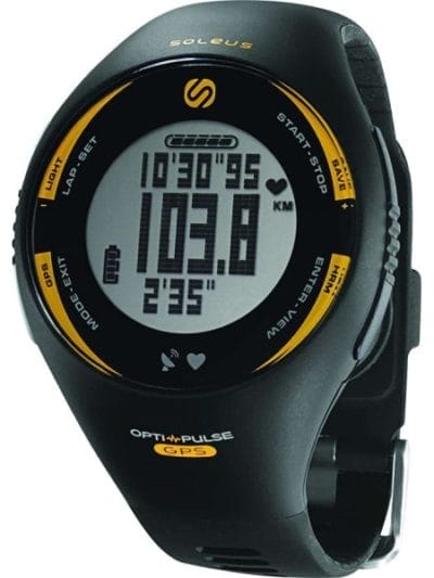 Fitness Mania - Soleus GPS Pulse - Strapless Heart Rate Monitor with GPS - Black/Yellow