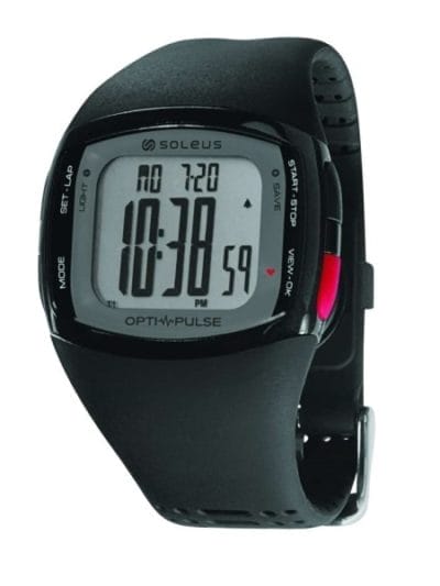 Fitness Mania - Soleus Pulse Rhythm - Strapless Heart Rate Monitor Watch - Black/Red