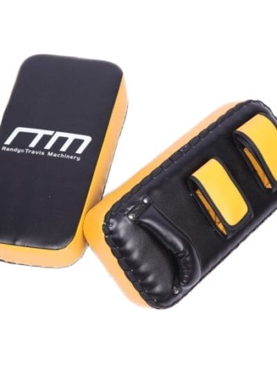 Fitness Mania - Thai Pads Kickboxing Shield - Black/Yellow