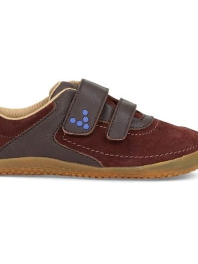Fitness Mania - Vivobarefoot Reno Kids Leather Casual Shoes - Brown