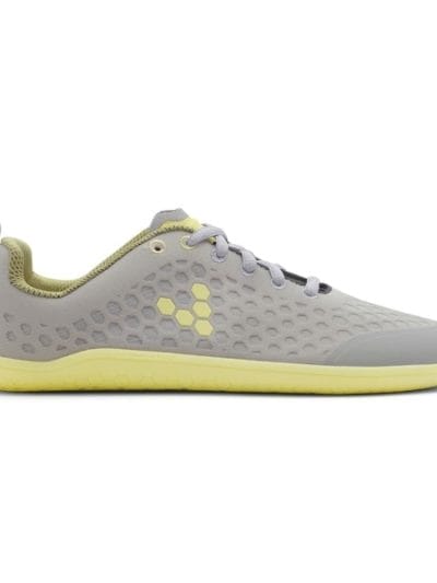 Fitness Mania - Vivobarefoot Stealth Womens Running Shoes - Grey/Lemon