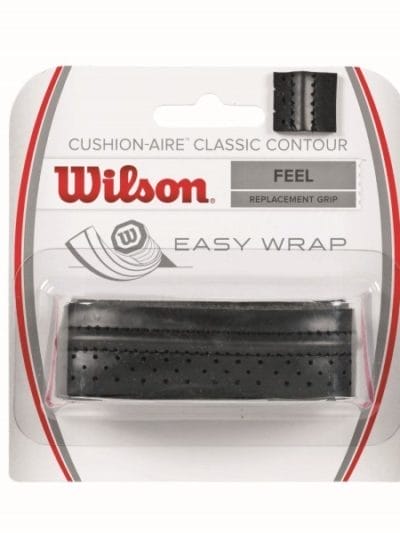 Fitness Mania - Wilson Cushion Aire Classic Contour Tennis Replacement Grip - Black