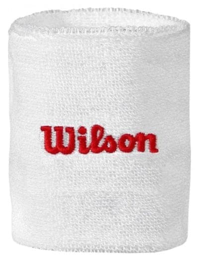 Fitness Mania - Wilson Double Tennis Wristband - White/Red