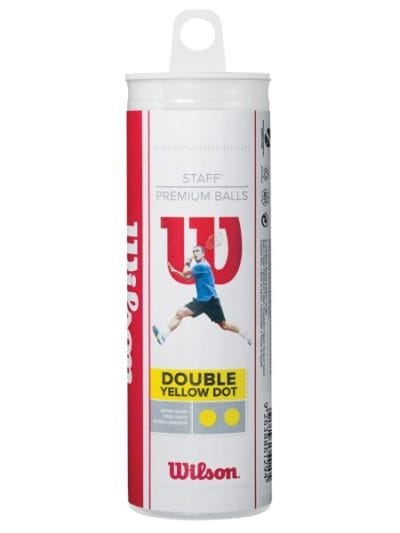 Fitness Mania - Wilson Double Yellow Dot Squash Balls - 3 Pack