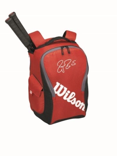 Fitness Mania - Wilson Federer Team Tennis Backpack Bag 2016 - Red/Black