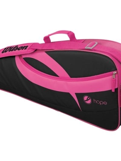 Fitness Mania - Wilson Hope 3 Pack Tennis Racquet Bag - Pink/Black