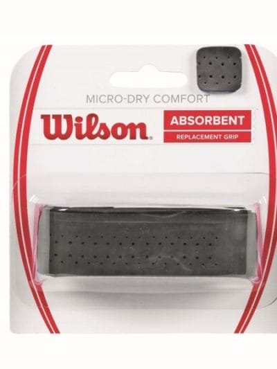 Fitness Mania - Wilson Micro Dry Comfort Tennis Replacement Grip - Black