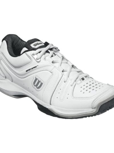 Fitness Mania - Wilson NVision Premium Mens Tennis Shoes - White/Black