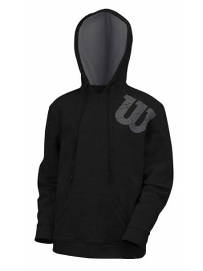 Fitness Mania - Wilson Pull Over Kids Boys Tennis Hoody - Black