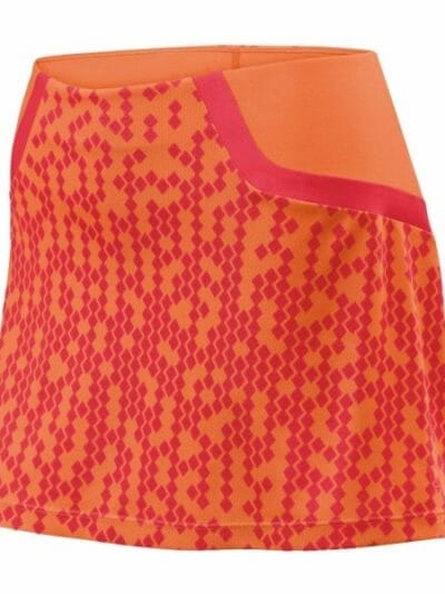 Fitness Mania - Wilson Solana Pixel 12.5 Inch Womens Tennis Skirt - Coral Print