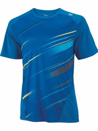 Fitness Mania - Wilson Specialist Blur Kids Boys Crew Tennis T-Shirt - New Blue