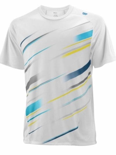 Fitness Mania - Wilson Specialist Blur Kids Boys Crew Tennis T-Shirt - White
