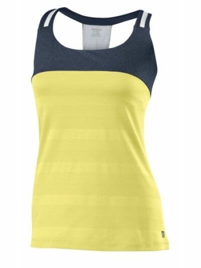 Fitness Mania - Wilson Specialist Womens Mesh Tennis Tank Top - Lemon
