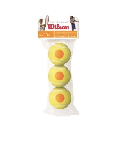 Fitness Mania - Wilson Starter Game Tennis Balls - 3 Ball Pack - Orange