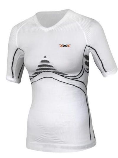Fitness Mania - X-Bionic Energy Accumulator Womens Short Sleeve Compression Shirt - White/Anthracite