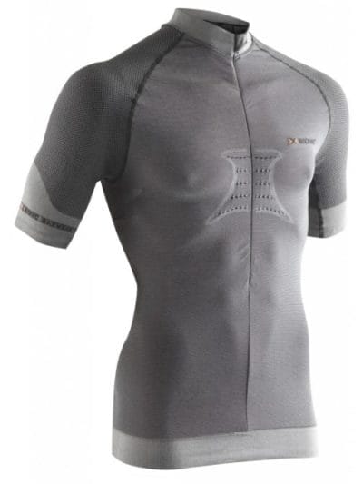 Fitness Mania - X-Bionic Fennec Mens Biking Short Sleeve Compression Shirt - Silver