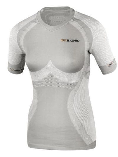 Fitness Mania - X-Bionic Fennec Womens Short Sleeve Running Shirt - White/Pearl Grey