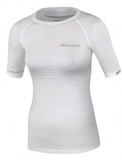 Fitness Mania - X-Bionic Speed Womens Short Sleeve Compression Shirt - White/Pearl Grey