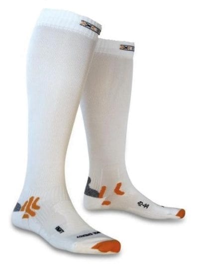 Fitness Mania - X-Socks Bike Energizer Compression Socks - White/Orange/Grey