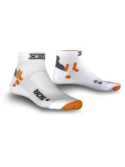 Fitness Mania - X-Socks Bike Racing Socks - White/Orange/Grey