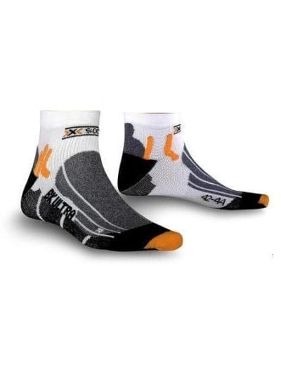 Fitness Mania - X-Socks Biking Ultralight Socks - Grey/White/Orange/Black