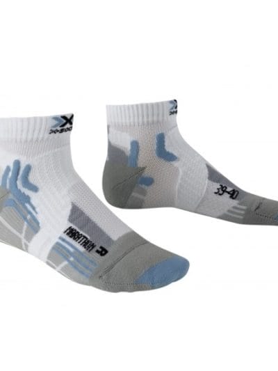 Fitness Mania - X-Socks Marathon Womens Socks - White/Grey/Blue/Black