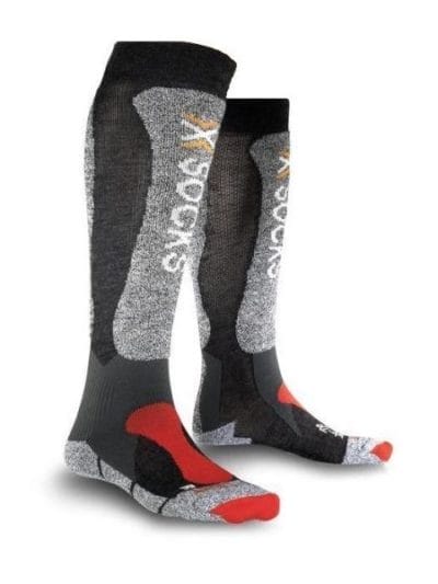 Fitness Mania - X-Socks Skiing Light Socks - Black/Red/Grey