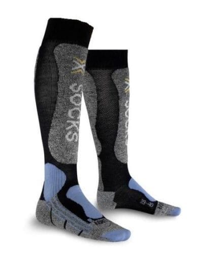 Fitness Mania - X-Socks Skiing Light - Womens Socks - Black/Grey/Blue