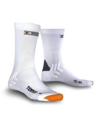 Fitness Mania - X-Socks Tennis Socks - White/Orange/Black