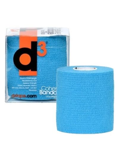 Fitness Mania - d3 Cohesive Sports Bandage - 75mm x 9m - Electric Blue