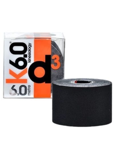 Fitness Mania - d3 Kinesiology Sports Tape - 50mm x 6m - Black