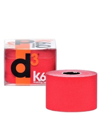 Fitness Mania - d3 Kinesiology Sports Tape - 50mm x 6m - Red