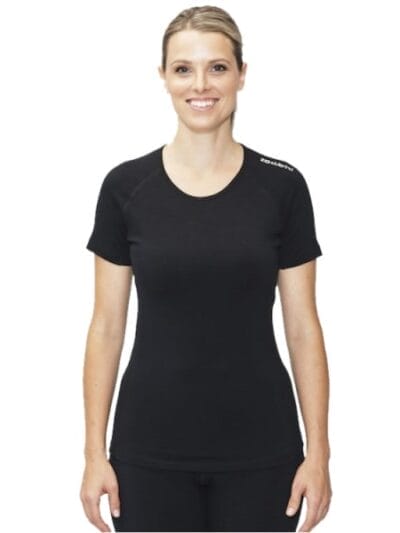 Fitness Mania - ioMerino Altitude Womens Active Base Layer T-Shirt - Black