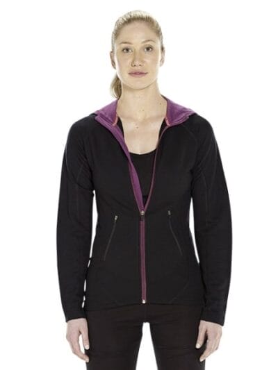 Fitness Mania - ioMerino Arizona Womens Hoody - Black