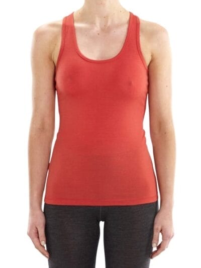 Fitness Mania - ioMerino Ascender Womens Base Layer Tank Top - Paprika