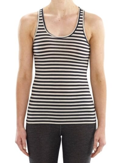 Fitness Mania - ioMerino Ascender Womens Base Layer Tank Top - Stripe