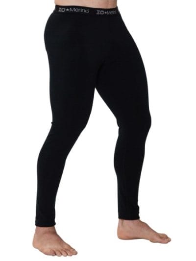 Fitness Mania - ioMerino Chaser Mens Midweight Leggings - Black