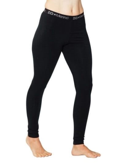 Fitness Mania - ioMerino Chaser Womens Midweight Leggings - Black