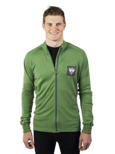 Fitness Mania - ioMerino Elemental Mens Jacket - Vibrant Green
