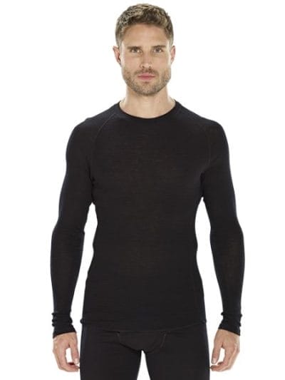 Fitness Mania - ioMerino Vital Mens Long Sleeve Thermal Top - Black