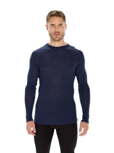Fitness Mania - ioMerino Vital Mens Long Sleeve Thermal Top - Navy Blue