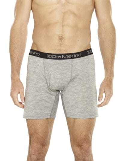 Fitness Mania - ioMerino Zodiac Mens Boxer - Grey Melange