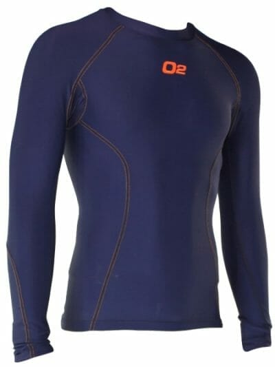 Fitness Mania - o2fit Mens Compression Long Sleeve Top - Navy