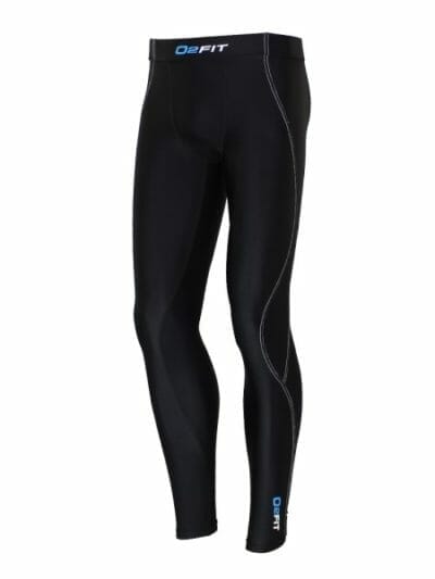 Fitness Mania - o2fit Mens Compression Pants - Black/White